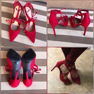 Penny loves Kenny pointed  red  heels shoes